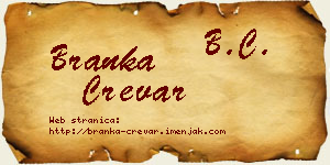 Branka Crevar vizit kartica